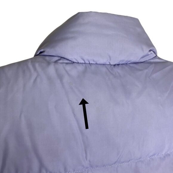 Lands End Down Puffer Vest Womens M 10-12 Purple Zip Pockets Gorpcore Outdoor - Picture 8 of 16